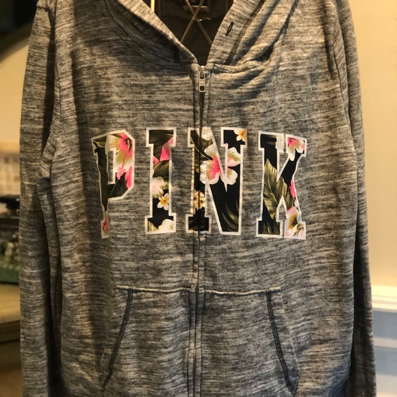 PINK floral Camo hoodie - Picture 1 of 4